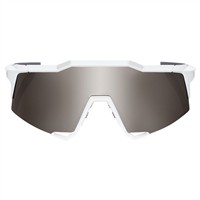 100 Speedcraft Matte White HiPER Silver Mirror Lens, White/Black