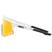 100 Speedcraft Soft Tact Off White HiPER Red Mltlyr Mirror Lens, White/Red