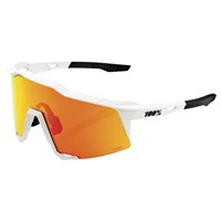 100 Speedcraft Soft Tact Off White HiPER Red Mltlyr Mirror Lens, White/Red