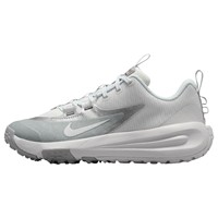 NIKE Youth Cross Baseball Turfs, Grey/Silver