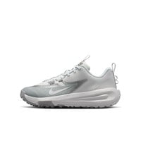 NIKE Youth Cross Baseball Turfs, Grey/Silver
