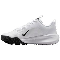 NIKE Youth Cross Baseball Turfs, White/Black