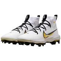 NIKE Mens Alpha Hurrache NXT MCS Molded Baseball Cleat, White/Gold