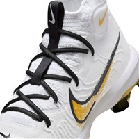 NIKE Mens Alpha Hurrache NXT MCS Molded Baseball Cleat, White/Gold