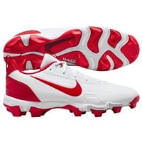 NIKE Men's Force Trout 9 Keystone Molded Baseball Cleats, White/Red