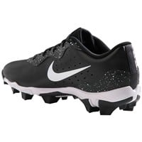 NIKE Men's Alpha Huarache Keystone Low Molded Baseball Cleats, Black/White/Grey