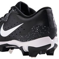 NIKE Men's Alpha Huarache Keystone Low Molded Baseball Cleats, Black/White/Grey