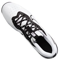 NIKE Men's Alpha Huarache Keystone Low Molded Baseball Cleats, White/Black