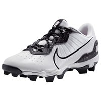 NIKE Men's Alpha Huarache Keystone Low Molded Baseball Cleats, White/Black
