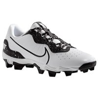NIKE Men's Alpha Huarache Keystone Low Molded Baseball Cleats, White/Black