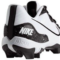 NIKE Men's Alpha Huarache Keystone Low Molded Baseball Cleats, White/Black