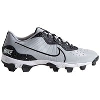 NIKE Men's Alpha Huarache Keystone Low Molded Baseball Cleats, White/Grey