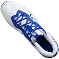 NIKE Men's Alpha Huarache Keystone Low Molded Baseball Cleats, White/Royal