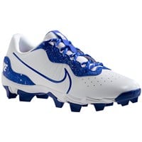 NIKE Men's Alpha Huarache Keystone Low Molded Baseball Cleats, White/Royal