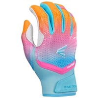 Easton Limited Edition Ghost Ethos Rainbow Sherbet Fastpitch Batting Gloves, Blue/Pink