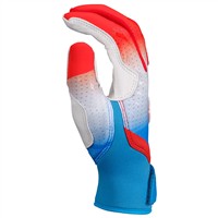 Easton Limited Edition Ghost Ethos Rocket Pop Fastpitch Batting Gloves, Blue/Red