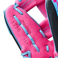 Wilson LE A2000 1786SS Pottstown Chkrbrd 11.5IN Baseball Glove (WBW104264115), Black/Pink