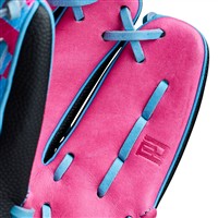 Wilson LE A2000 1786SS Pottstown Chkrbrd 11.5IN Baseball Glove (WBW104264115), Black/Pink