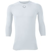 Evoshield Men's Mid Sleeve Cooling Baseball Shirt, White
