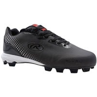 Rawlings Men's Division Low Molded Baseball Cleat, Black