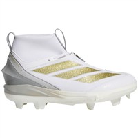 adidas Mens Adizero Impact+ 2.0 SE TPU Baseball Molded Cleat, White/Gold