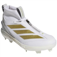 adidas Mens Adizero Impact+ 2.0 SE TPU Baseball Molded Cleat, White/Gold