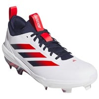 adidas Mens Adizero Impact 2.0 SE TPU USA Baseball Molded Cleat, White/Navy