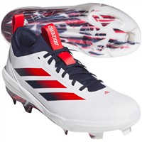 adidas Mens Adizero Impact 2.0 SE TPU USA Baseball Molded Cleat, White/Navy