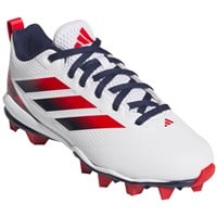 adidas Youth Adizero Impact MD 2.0 SE USA Baseball Molded Cleat, White/Navy