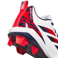 adidas Youth Adizero Impact MD 2.0 SE USA Baseball Molded Cleat, White/Navy