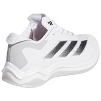 adidas Youth Adizero Impact Baseball Turfs, White/Black