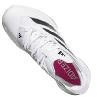 adidas Youth Adizero Impact Baseball Turfs, White/Black