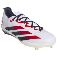 adidas Mens Adizero Electric+ 2.0 SE USA Baseball Metal Cleats, White/Navy