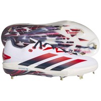 adidas Mens Adizero Electric+ 2.0 SE USA Baseball Metal Cleats, White/Navy