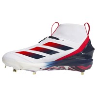 adidas Mens Adizero Impact+ 2.0 SE USA Baseball Metal Cleats, White/Navy