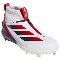 adidas Mens Adizero Impact+ 2.0 SE USA Baseball Metal Cleats, White/Navy