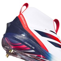 adidas Mens Adizero Impact+ 2.0 SE USA Baseball Metal Cleats, White/Navy