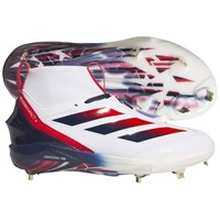 adidas Mens Adizero Impact+ 2.0 SE USA Baseball Metal Cleats, White/Navy