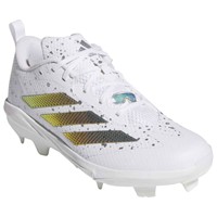 adidas Womens Adizero Instinct 2.0 SE Shades TPU Softball Molded Cleats, White/Silver