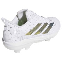 adidas Womens Adizero Instinct 2.0 SE Shades TPU Softball Molded Cleats, White/Silver