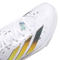 adidas Womens Adizero Instinct 2.0 SE Shades TPU Softball Molded Cleats, White/Silver