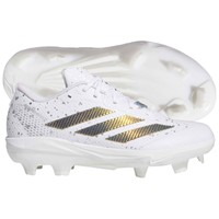 adidas Womens Adizero Instinct 2.0 SE Shades TPU Softball Molded Cleats, White/Silver