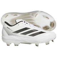 adidas Womens Adizero Instinct 2.0 TPU Softball Molded Cleats, White/Black