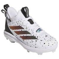 adidas Youth Adizero Impact 2.0 SE Shades TPU Baseball Molded Cleats, White/Black