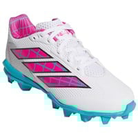 adidas Youth Adizero Impact 2.0 MD SE Spiderman Molded Softball Cleat, White/Pink