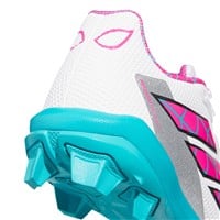 adidas Youth Adizero Impact 2.0 MD SE Spiderman Molded Softball Cleat, White/Pink