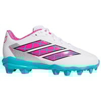 adidas Youth Adizero Impact 2.0 MD SE Spiderman Molded Softball Cleat, White/Pink