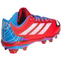 adidas Youth Adizero Impact 2.0 MD SE Spiderman Molded Baseball Cleat, Red/Blue
