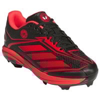 adidas Youth Adizero Electric 2.0 TPU SE Spiderman Molded Baseball Cleat, Black/Red