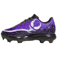 adidas Youth Adizero Electric 2.0 TPU SE Spiderman Molded Baseball Cleat, Purple/Black